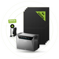 Sicatron 2000 Watt Balkonkraftwerk - 4x 500W bifazial - Anker SOLIX Solarbank 4 Pro