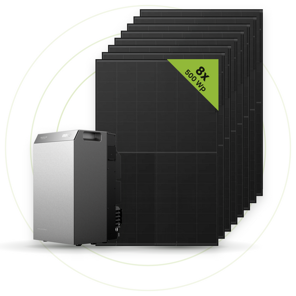 Sicatron 4000 Watt Solaranlage - 8x 500W Bifazial - EcoFlow Stream 5000