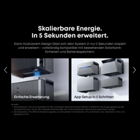 Sicatron 1000 Watt Balkonkraftwerk - 2x 500W bifazial - Anker SOLIX Solarbank 4 Pro
