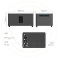 Sicatron 1820W Balkonkraftwerk - 4x Trina Solar 455 Watt - Marstek Jupiter C plus 2,56 kwh Speicher