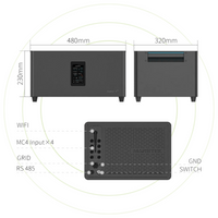 Sicatron 2000W Balkonkraftwerk - 4x 500 Watt - Marstek Jupiter C plus & Erweiterungsbatterie 5,12 kwh