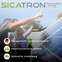 Sicatron 2000 Watt Balkonkraftwerk - 4x 500W bifazial - Anker Solix 3 E 2700 Pro
