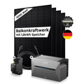 Sicatron 2000 W Balkonkraftwerk - 4x 500W Bifazial - Anker Solix Solarbank 2 Pro